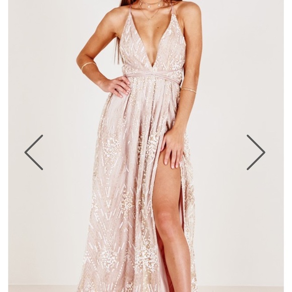 new york nights maxi dress in black